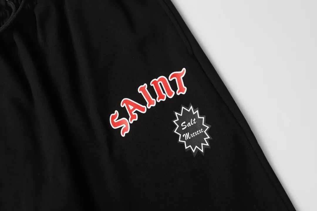 Saint Michael series of fashionable casual long sweatpants Style number: 247P190 Color: Black Size: S M L XL